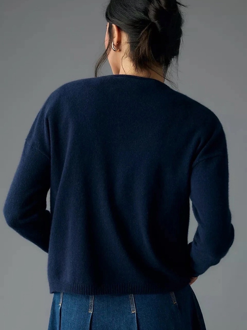 Anthropologie Cashmere
Intarsia Horse Sweater Maeve Western Navy Plus Sz XL NEW - Picture 4 of 12
